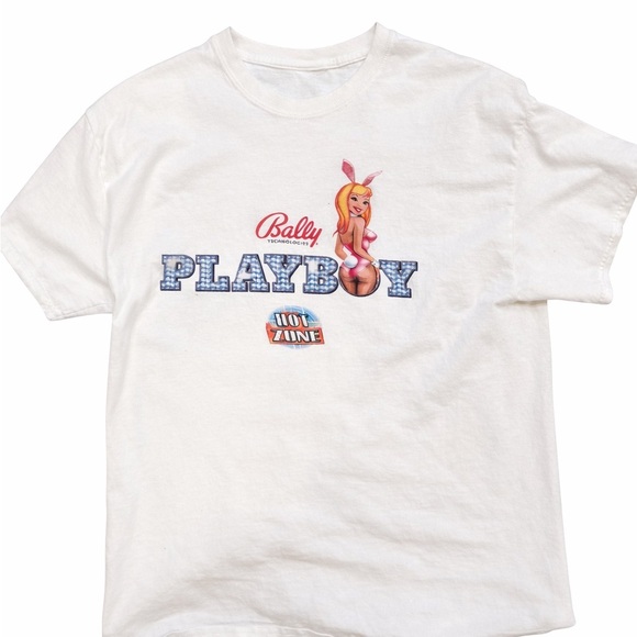 Bally Tops - Vintage Playboy Hot Zone Tee – Size Large